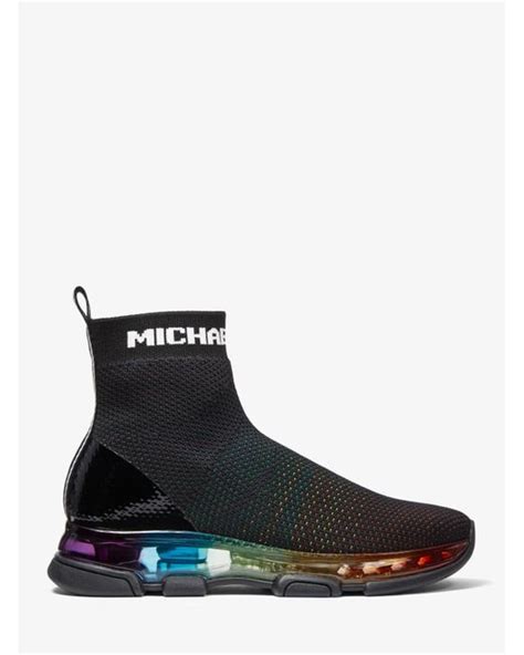 michael kors kendra stretch-knit sock sneaker|Kendra Rainbow Stretch Knit Sock Sneaker .